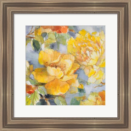 Framed Modern Peonies II Print