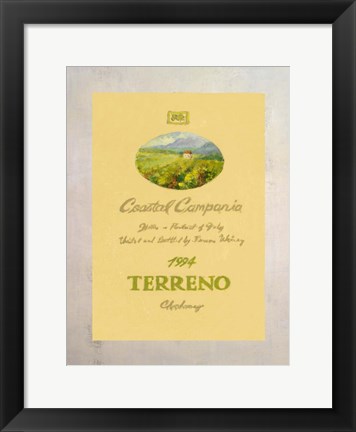 Framed Wine Label I Print