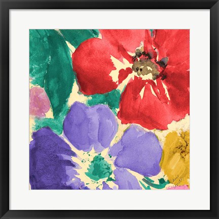 Framed Summer Sonata Square II Print