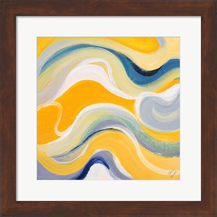 Framed Curvilinear Bright I Print