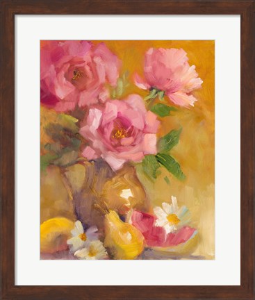 Framed Three Roses Print