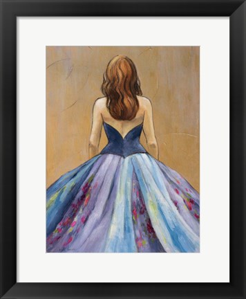 Framed Still Woman In Dress Print