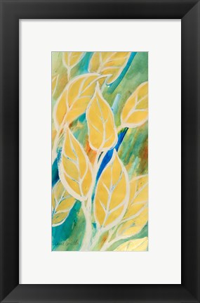 Framed Swaying Leaves I Print