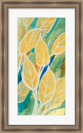 Framed Swaying Leaves I Print