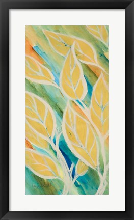 Framed Swaying Leaves II Print