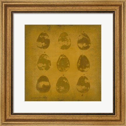 Framed All Lined Up- Pears Print