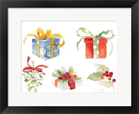 Framed Christmas Presents Print