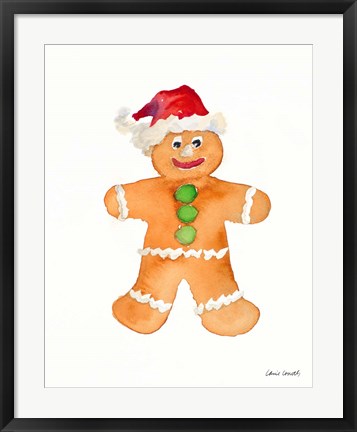 Framed Gingerbread Man I Print