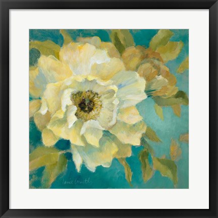 Framed Senorita Peony and Bloom Print