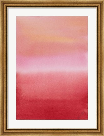 Framed Ocean Dusk III Print