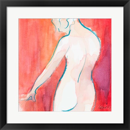 Framed Female Watercolor Figure II Print