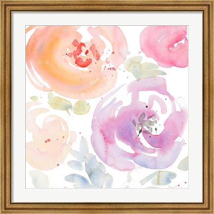 Framed Gentle Blossoms I Print