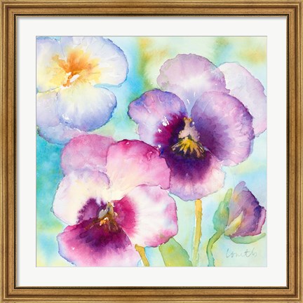 Framed Sunny Side Orchids Print