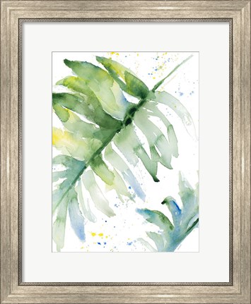 Framed Swaying Palm Fronds I Print