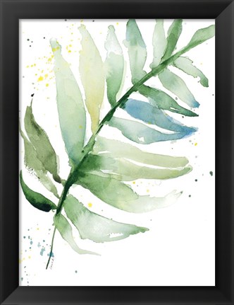 Framed Swaying Palm Fronds II Print