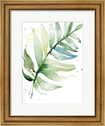Framed Swaying Palm Fronds II Print