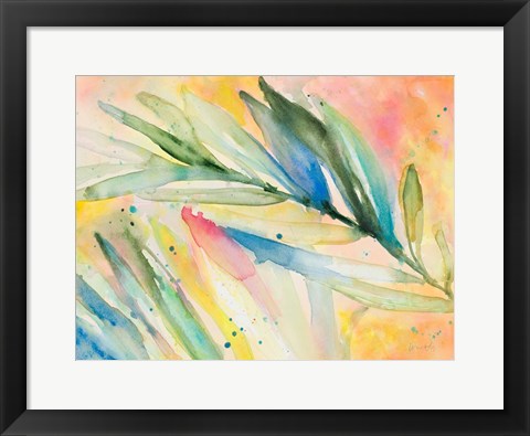 Framed Aquatic Fronds Print