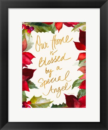 Framed Our Home is Blessed Print