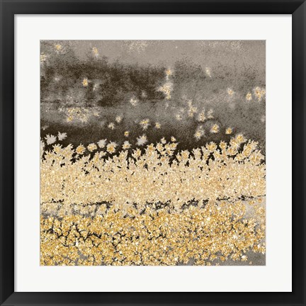 Framed Gold Winds Square II Print