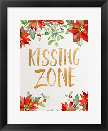 Framed Holiday Kiss II Print