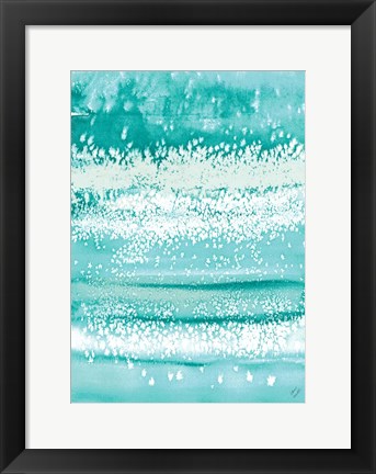 Framed Teal Windy Print