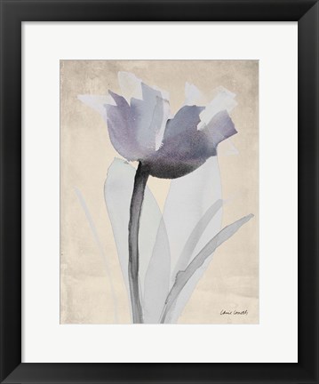 Framed Single Purple Whisper Print