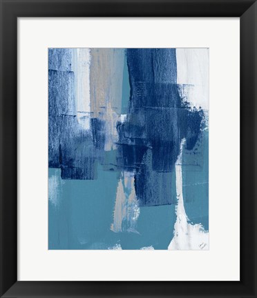 Framed Blue Perspectives IV Print