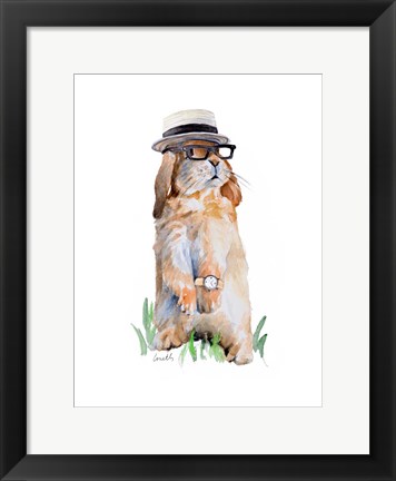 Framed Modern Bunny II Print