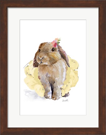 Framed Ballet Bunny II Print