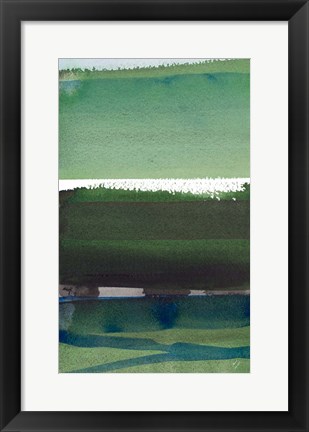 Framed Morning Pasture II Print