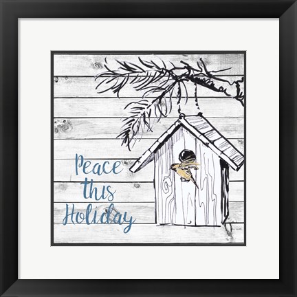 Framed Peace this Holiday Print