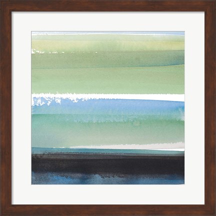 Framed Morning Pasture Square III Print