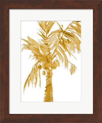 Framed Gold Palms I Print