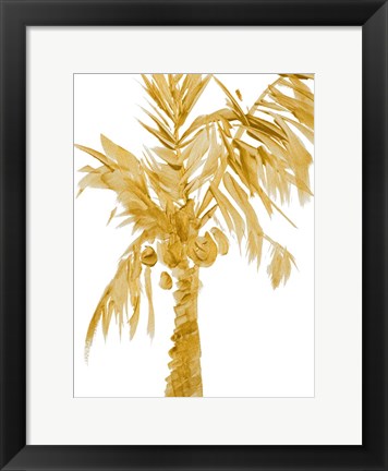 Framed Gold Palms I Print