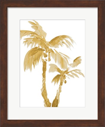 Framed Gold Palms II Print