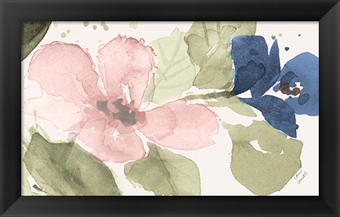 Framed Watercolor Blooms II Print