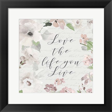 Framed Love Life Print