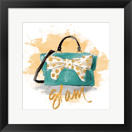 Framed Glam Purse Print