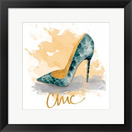 Framed Chic Shoes Print