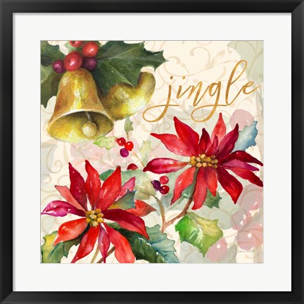 Framed Holiday Wishes III Print