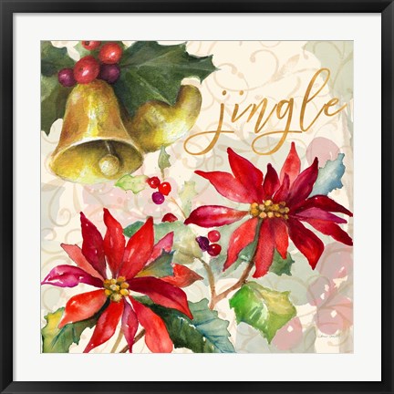 Framed Holiday Wishes III Print