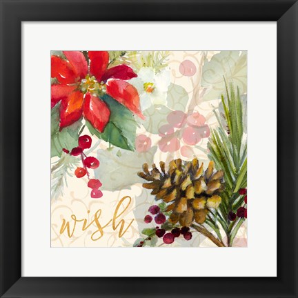 Framed Holiday Wishes IV Print