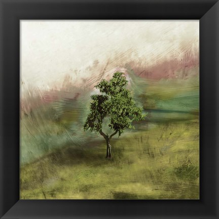 Framed Lone Oak Print