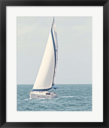 Framed Sailboat in the Ocean Print