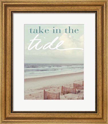 Framed Take in the Tide Print