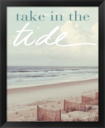 Framed Take in the Tide Print