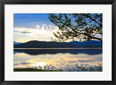 Framed Serene Sunset View Print