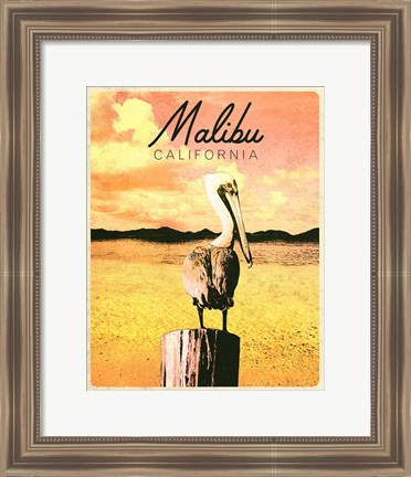 Framed Malibu, California Print