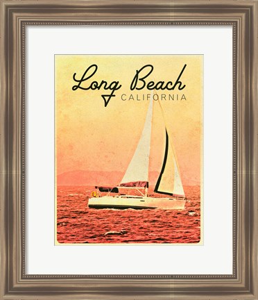 Framed Long Beach, California Print