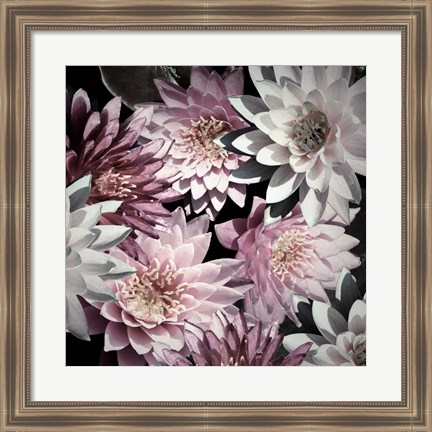 Framed Plum Florals Print